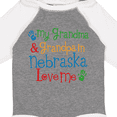 thumbnail image 4 of Inktastic Nebraska Grandma Loves Me Boys or Girls Long Sleeve Baby Bodysuit, 4 of 5