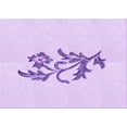 thumbnail image 1 of Ahgly Company Indoor Rectangle Patterned Bright Lilac Purple Area Rugs, 2' x 4', 1 of 6
