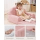 thumbnail image 5 of Sofá Blissful Diary 2 en 1 para niños pequeños, suave, convertible, rosa, 5 of 9