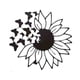 thumbnail image 5 of Decoración artística de pared de Metal, adorno decorativo de mariposa, escultura de girasol, decoración colgante de pared, 5 of 9