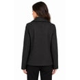 thumbnail image 4 of Women's Classic Soft Felt Short Peacoat Long Sleeve Solid Coat, 4 of 6