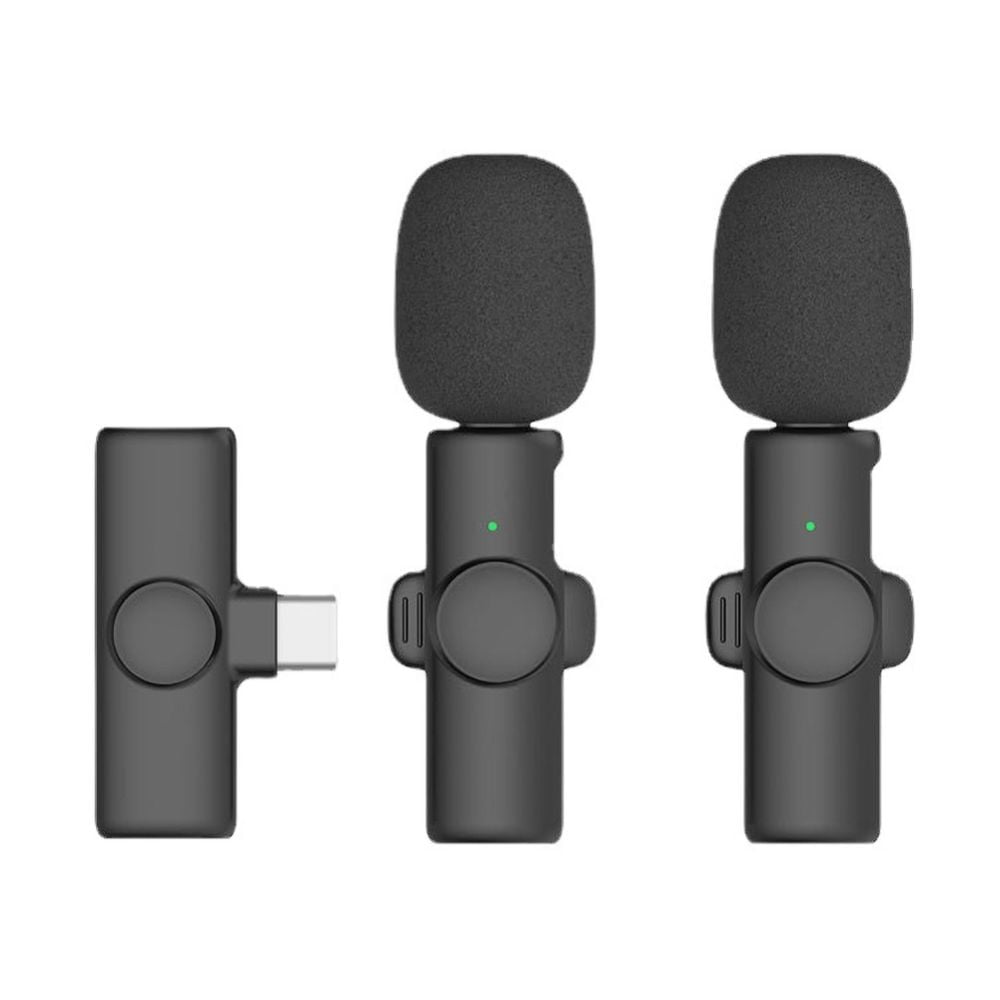 Drahtloses Lavalier Mikrofon Audio Video Recorder Mini für Typ C Android Telefon 