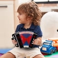 thumbnail image 4 of OULII Compact Black Button Accordion Musical Instrument with Air Valve for Beginner Music Creativity, 4 of 6