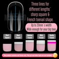 thumbnail image 3 of Nail Forms NOVO OVO, 300 unidades, puntera doble para uñas de poligel, 3 of 8