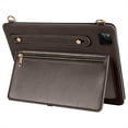 thumbnail image 3 of Dteck Case for iPad Pro 13 Inch 2024 M4 A2925 A2926 with Pencil Holder Pocket, Business PU Leather Crossbody Strap Handbag Case,Coffee, 3 of 6