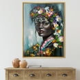 thumbnail image 2 of Designart 'Portrait Of Traditional African American Woman' Modern Framed Canvas Wall Art Print, 2 of 5