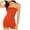 Orange, variant on OGLCCG Women's Strapless Bodysuit for Women Strench Slim Fit Tummy Control Short Jumpsuit Workout Unitard Bodycon Tube Rompers
