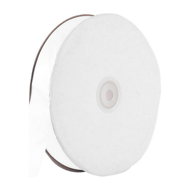 1pcs 2.5cm Cintas de envoltura de regalo Seda Satén Cintas de poliéster Cintas decorativas Riband Bow-knot Suministros para embalaje de fiesta Regalos (Blanco)