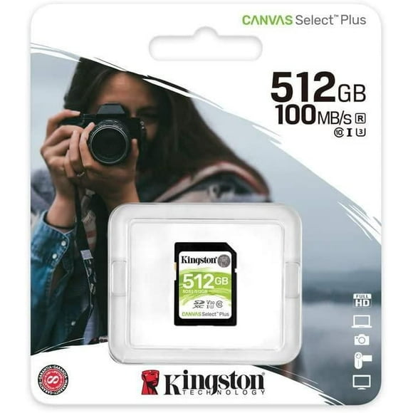 Kingston 512GB SDXC Canvas Select Plus 100R C10 UHS-I U3 V30 (SDS2/512GBCR)