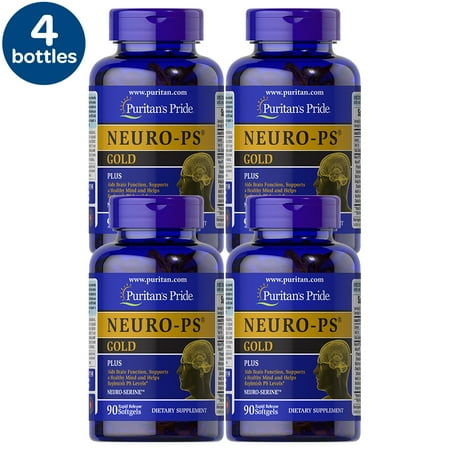 4 Pack - Puritan's Pride Neuro-PS Gold