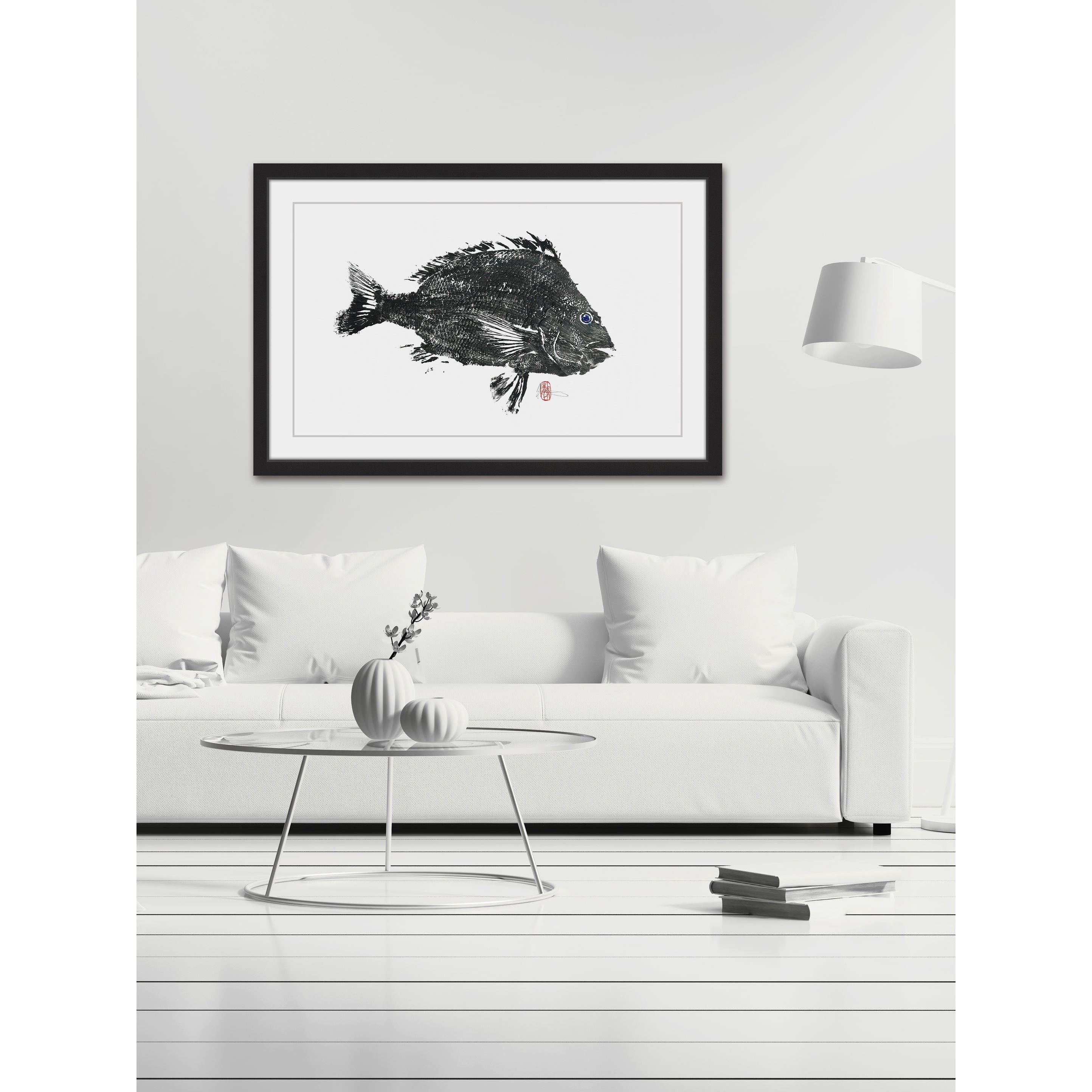 "Large Sheepshead" Framed Painting Print