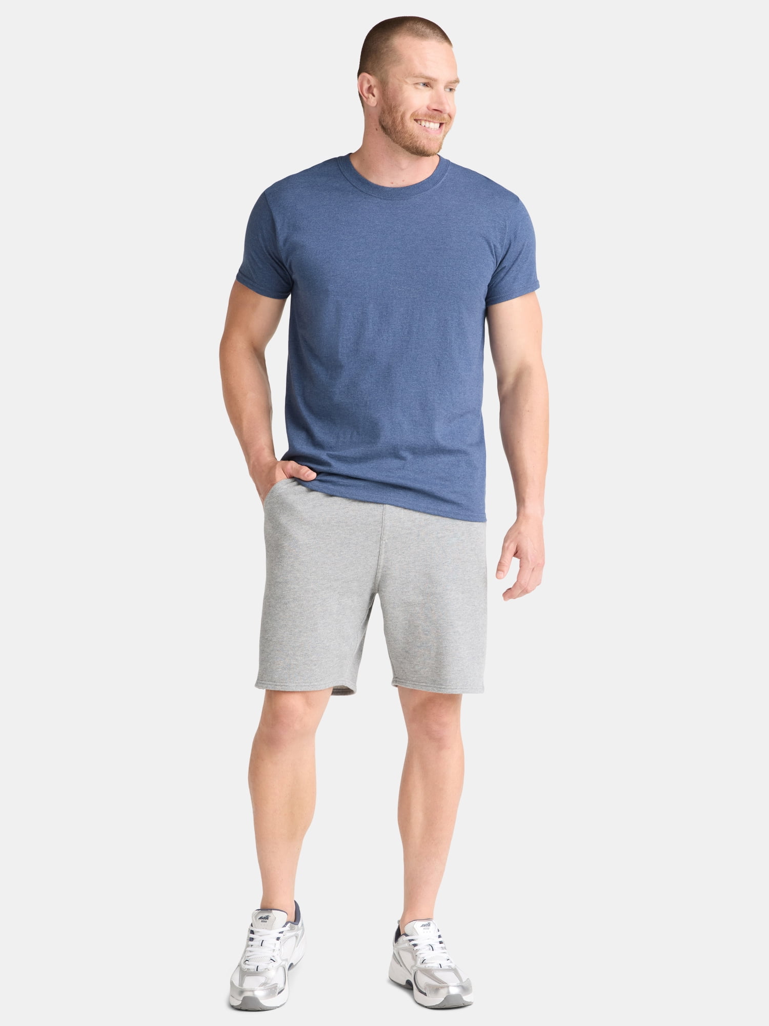 Athletic Works Men's and Big Men's Cotton Active Tee, 4-Pack, Sizes XS-5XL