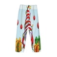 thumbnail image 5 of Xecao Funny Christmas Gnome Men's Straight Lounge Pajama Pants: The Ultimate in Comfortable Sleepwear, 5 of 9