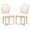 Linen, variant on Riverbay Furniture 19" Oval Back Wood Dining Chairs in Gray (Set of 2)