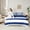 Navy White, variant on Manfei Geometric Stripes Bedding Sets Twin Size, Navy White Bed in a Bag Twin size, Teenager Boys Girls Reversible Comforter Sets with Sheets, Microfiber Room Decorative, 7pcs
