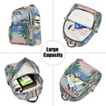 thumbnail image 5 of FORMRS Mini Backpack Purse for Women Travel Daypack Casual Shoulder Bag, Pink Seaside, 5 of 7