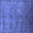 thumbnail image 1 of Ahgly Company Indoor Square Oriental Blue Traditional Area Rugs, 6' Square, 1 of 4