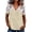 Beige, variant on LiuXxxx Women's Lace Trim Blouse V-Neck Puff Sleeve Dressy Tee Red XXL