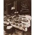 thumbnail image 2 of Atget, Eugene 12x14 White Modern Wood Framed Museum Art Print Titled - Rue Sainte-Opportune - Produce Display, rue Sainte-Opportune. Sepia, 2 of 4