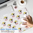 thumbnail image 4 of Long Mouse Pads for Desk,White Cow Engineer Pattern Desk Mats on Top Of Desks, Desk Mouse Pad Extra Large with 3mm Non-Slip Base and Stitched Edge for Gaming,Office,Work,Home 35.4"x15.7", 4 of 6