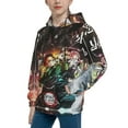 thumbnail image 6 of Demon Slayer Kids Pullover Hoodies 3d Print Hooded Sweatshirt With Packet For Boys Girls, 6 of 8