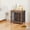 27.2", variant on S-HOME Wooden Dog Crate Furniture On Wheels for Small Dogs, 27.2 Inch Indoor Dog Kennel With Double Doors and Storage Space