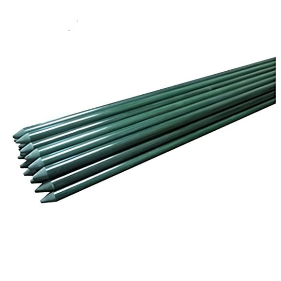 Mr Garden 1/4'' X 72'', Garden Stakes, Plant Stakes, Tomato Stakes, Never Rust/rot, Better Than Wood Stakes and Bamboo Stakes, dark green(20)
