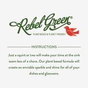 Rebel Green Super Deluxe Dish Soap - Natural Dishwashing Soap - Liquid Dish Detergent - Sustainable Dish Liquid Scented with Frankincense & Pine - (16oz 2-Pack)