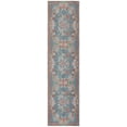 thumbnail image 2 of SAFAVIEH Besarabian Evonne Floral Machine Washable Runner Rug, Blue/Sage Rust, 2' x 8', 2 of 10