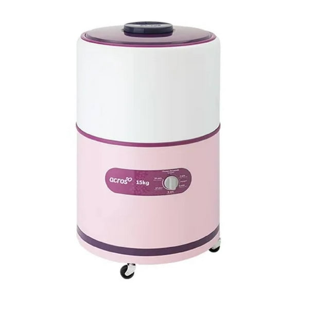 Lavadora Acros de 15 Kg Acero Porcelanizado Rosa Alf-1551er
