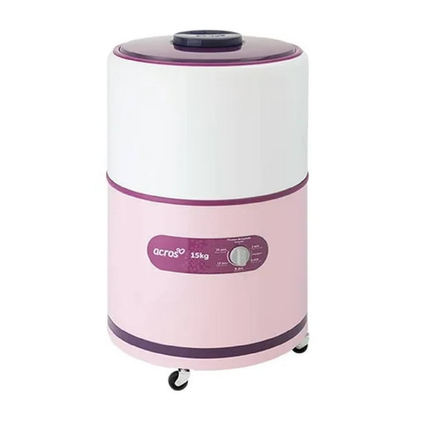 Lavadora Acros de 15 Kg Acero Porcelanizado Rosa Alf-1551er