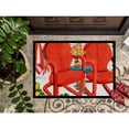 thumbnail image 3 of Carolines Treasures 6140JMAT Red Chairs Patio View Door Mat Indoor Rug or Outdoor Welcome Mat 24x36 Doormat  36"L x 24"W, 3 of 4