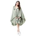 thumbnail image 1 of Élégant Capuche Femmes Imperméable Extérieur Long Poncho Imperméable Imperméable à l'Eau, 1 of 10