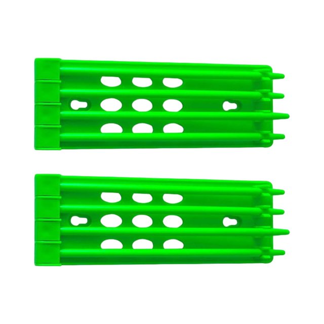 2x Soporte de Anillo de Pata de Paloma, Estante de Banda de 4 Filas, Estante de Almacenamiento de Marco, Accesorios de Plástico para Colgar en Salvador Soporte para anillos de pata de paloma