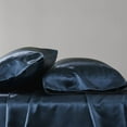 thumbnail image 4 of Madison Park Satin King Size Luxury Pillowcase in Midnight Blue, 4 of 8