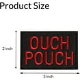 thumbnail image 2 of GFDYREE GYGYL 2Pcs Tactical Funny Flag Patch, Ouch Pouch Embroidered Patch, Hook Fastener American Military Patches Set for Tactical Caps, Bags, Backpacks, Tactical Vest, Military Uniforms(R, 2 of 6