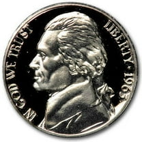 1963 Jefferson Nickel Gem Proof