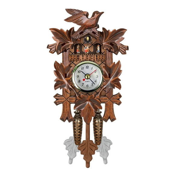 Cuckoo Wall Clock Bird Wood Hanging Decorations for Home Cafe Restaurant Art Vintage Chic Swing Living Room Style 3