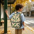 thumbnail image 6 of Tractor and Barrels Cream Pattern 17" School Backpacks for Teens,Waterproof Oxford Fabric,S-Shape Padded Straps for School,Travel,Hiking,Camping, 6 of 6