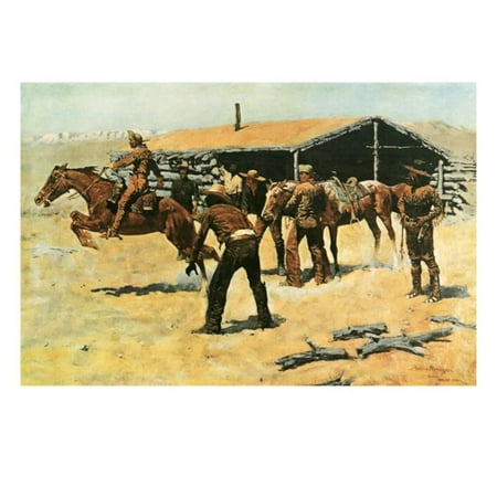 Pony Wall Hangings - The Coming and Going of the Pony Express Print Wall Art By Frederic Sackrider Remington