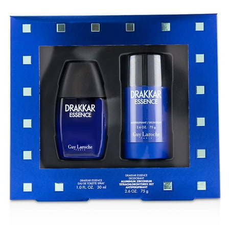 Essence Coffret (Guy Laroche Drakkar Essence Coffret: Eau De Toilette Spray 30ml/1oz + Antiperspirant Deodorant Stick 75g/2.6oz 2pcs Men's)