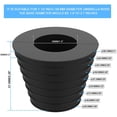thumbnail image 3 of Patio Table Umbrella Tapered Wedge Ring Plug Fits Umbrella Pole Diameter 38mm for Terrace Table Hole Opening or Parasol Base Stand, 3 of 5