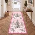 thumbnail image 5 of KUETH 5'x7' Christmas Machine Washable Area Rug, Non-Slip Rugs for Living Room, Bedroom and Dining Area, Pink, 5 of 8