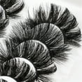 thumbnail image 3 of Pestañas de volumen 8, pares de pestañas postizas finas, pestañas largas 8D, pestañas de ojo de gato, paquetes múltiples, pestañas postizas gruesas y dramáticas de visón, 3 of 8