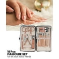 thumbnail image 5 of Pedicure Kit,18Pcs Nail Clipper Set,Nail Clipper Kit for Adult,MoHern Finger Nail Clippers Set,Women Manicure Set, 5 of 6