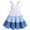 Blue, variant on IBTOM CASTLE Toddler Little Girls Rainbow Twirly Skater Dress Kids Back to School Dress Summer Casual Tea Party Beach Sundress 5-6 Years Hot Pink