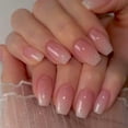 thumbnail image 2 of Uñas postizas adhesivas XCREANDO medianas con brillo degradado, forma coffin, 2 of 8