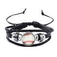 thumbnail image 4 of Pulsera de cuero con cierre, brazalete de moda para regalos de fiesta, para adultos, Día de San Valentín Béisbol, 4 of 9