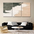 thumbnail image 2 of Abstract Watercolor Beach Waves Canvas Wall Art 3 Panels, Retro Brown Sand Framed Wall Decor Modern Artwork Prints Painting for Living Room, Bedroom, Kitchen & Cafe Decor 20" x 24", 2 of 6