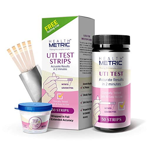 Uti Test Strips For Women Men Easy To Use At Home Urinary Tract Infection Testing Kit Clinically Tested Urine Dipsticks Foil Wrapped For Extended Lifetime 50 Strips Walmart Com
